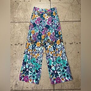 💚 3247. Floral Boho Wide Leg Pant